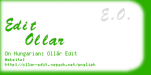 edit ollar business card