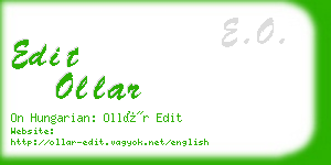 edit ollar business card